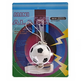 BuySKU62153 Mini Ball Personal Alarm Soccer Sound Alarm (White & Black)