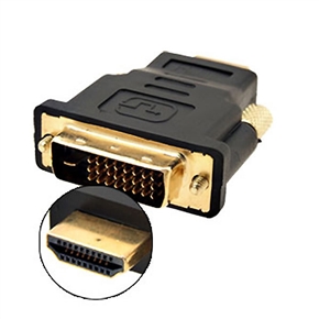 BuySKU67858 Mini DVI to HDMI Adapter HDTV DVI-D Dual Link Male to HDMI Male Converter