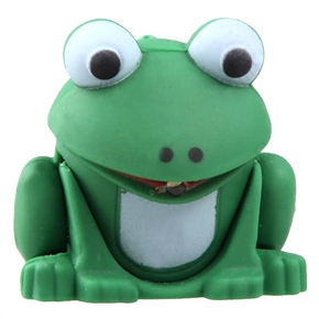 BuySKU61725 Mini Frog Keychain with LED Flashlight & Sound for Bags or Keys