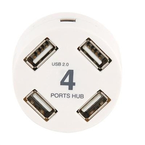 BuySKU54972 Mini High Speed USB 2.0 4-Port Hub Adapter with Desktop Shape