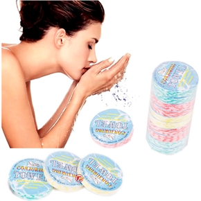 BuySKU64446 Mini Non-woven Wash Cloth Conjuring Towel Magic Compressed Towel - 10pcs/set (Assorted Color)
