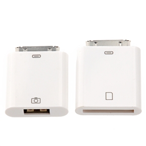 BuySKU67304 Mini Style Camera Connection Kit - Camera Connector & SD Card Reader for iPad /iPad 2 /The new iPad (White)