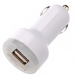 BuySKU67346 Dual USB Output Mini Car Charger Adapter for iPad /iPhone /iPod (White)
