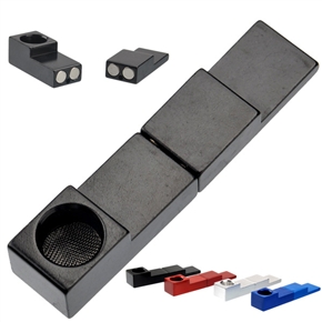 BuySKU65018 Mini Type Foldable Metal Magnet Cigarette Tobacco Smoking Pipe (Color Optional)