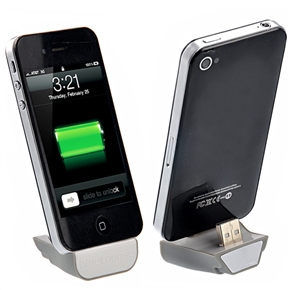 BuySKU67380 MiniDock Adapter USB Battery Charger for iPhone /iPod (White)