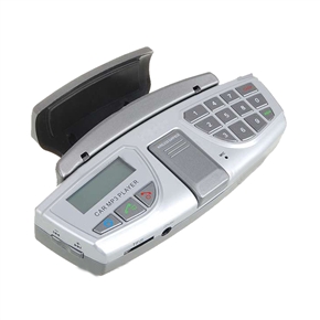 BuySKU59189 Multi-functional Car Steering Wheel Bluetooth Kit & MP3 Player (Silver)