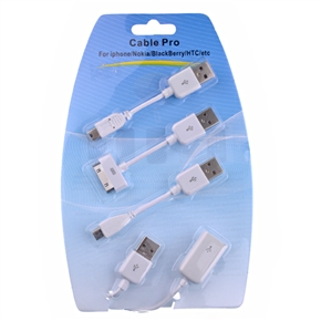 BuySKU48639 Multifunctional Cable Pro for iPhone/Nokia/BlackBerry/HIC (White)