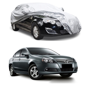 BuySKU65319 Multifunctional Dustproof Waterproof Scratch-resistant Sun Protective Car Cover for Sedan Car (Silver)