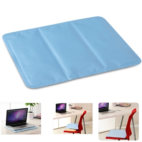 BuySKU67212 Multifunctional Waterproof Reuseable Cooling Ice Pad Mat Cushion for Summer - 40cm*35cm (Light Blue)