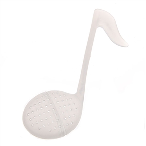 BuySKU62270 Music Note Tea Strainer Stirrer Tea Spoon Filter (White)