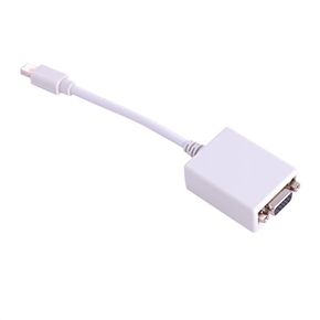 BuySKU12368 New Durable Mini DisplayPort Male to VGA Female Adapter Cable for Apple Mac (White)