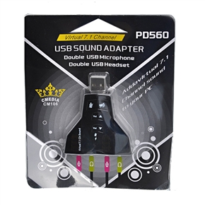 BuySKU8963 New USB Sound Adapter (Black)