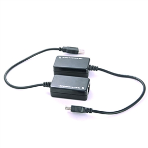 BuySKU12355 New USB over Cat5-5e Extension Cable RJ45 Adapter Set (Black)