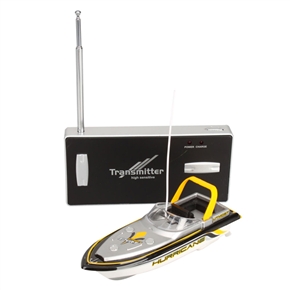 BuySKU65642 No.777-128 Rechargeable Type Radio Remote Control Mini Speed Boat (Yellow)