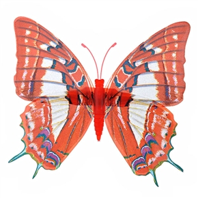 BuySKU62385 Ornamental Magnetism Fluorescent Butterfly Flexible Butterfly Decoration - 10 pcs/set