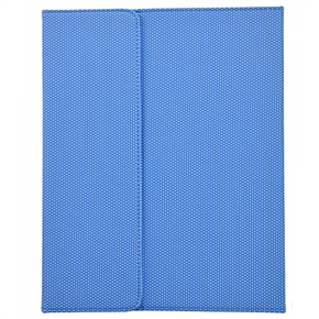 PU Leather Football Pattern Vein Protective Case Cover with Stander & Inner Frame for The new iPad (Blue)