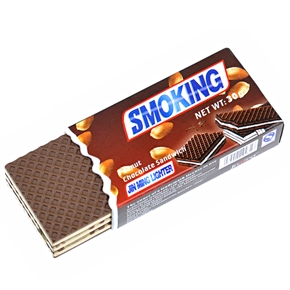 BuySKU65880 Peanut Chocolate Sandwich Shape Refillable Cigarette Lighter Butane Lighter