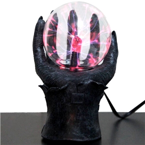 BuySKU61685 Plasma Ball in Evil Hand with Fantasy Red & Blue Light on Finger - EU Plug