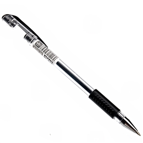 BuySKU67112 Portable 0.5mm Needle Tip Black Ink Gel Ink Pen with Plastic Clip