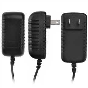 Portable 2.5mm 12V/2A US-plug Wall Travel Power Adapter Charger (Black) 