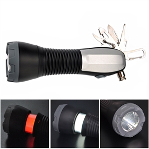 BuySKU66252 Portable 9-in-1 Multifunctional Emergency Tool with LED Flashlight /Emergency Light /Lantern /Pop-up Hammer