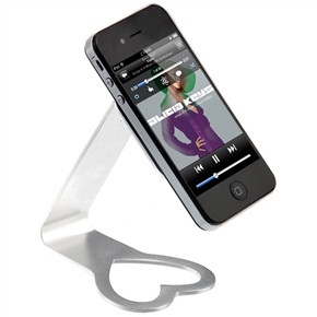 BuySKU66257 Portable Magic Tape Design Aluminum Alloy Stand Bracket for iPad /iPhone /iPod /Mobile Phones /MP3 /MP4 (Silver)