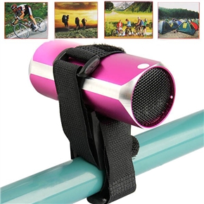 BuySKU66969 Portable Rechargeable Sports Music Speaker with TF Card Slot & 3.5mm Audio Jack (Hot Pink)