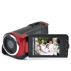 BuySKU61092 Portable Style 2.4" LCD Display HD Digital Video Camera with 4.0 Mega Pixel & 4X Digital Zoom (Black & Red)