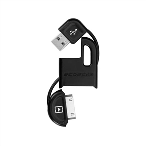 BuySKU60606 Portable USB Charger Keychain for Apple iPhone/ iPod (Black)
