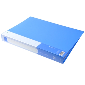 BuySKU67184 Practical A4 60-pages Transparent Plastic Cover File Folder Document Folder (Blue)