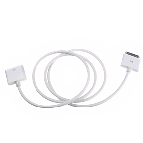 BuySKU22705 Practical Dock Extension Cable Wire with 4 Cord for iPod (White)