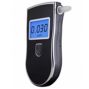 BuySKU64858 Professional Police Digital Breath Alcohol Tester Breathalyzer with LCD Screen (Black)
