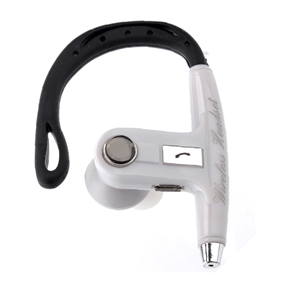BuySKU67391 Q12 Portable Wireless Bluetooth V3.0 Mono Headset Earphone with Microphone & Hook (White)