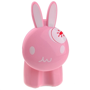 BuySKU62171 Rabbit Shaped Brightness Adjustable Rechargeable LED Touch Light with 180Folding Neck (Pink)