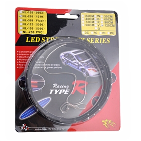 BuySKU61354 Racing Tyre SMD-1210-B-120CM Blue Lighting Glowing LED Light Ribbon Series