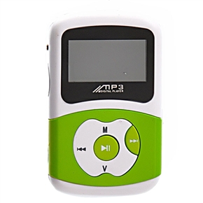 BuySKU66455 Rechargeable 1.2 Inch Screen 2G Mini MP3 Player with Earphone (Green)