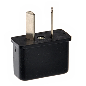 BuySKU66281 Rectangle Shaped 6A 125V/250V US/EU to AU Plug Mini Travel Plug Converter Adapter (Black)