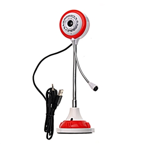 BuySKU22767 Red and White Digital Webcam Web Camera