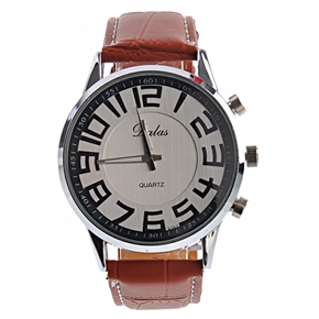 BuySKU58213 Retro Design Waist Watch Classic Leathery Watch (Brown)