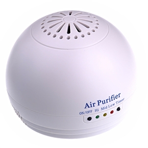 BuySKU62187 SH-1003 Mini Ionic Air Purifier Air Cleaner Freshener (White)