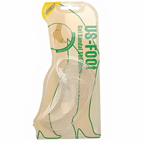 BuySKU64473 Safe Transparent Anti-slip Anti-abrasion Silicone Fore Foot Pad