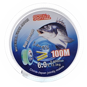 BuySKU58604 Salin High Strength Fishing Line 100m NO.6.0 0.405mm Diameter (Transparent)