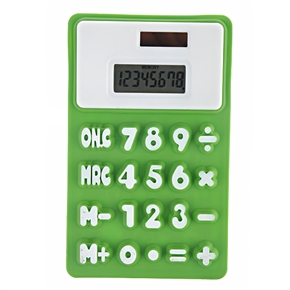 BuySKU62132 Silicone Calculator 8-digit Calculator Flexible Calculator (Green)