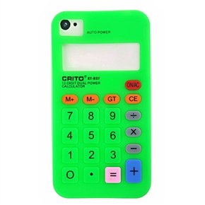 BuySKU61513 Silicone Case with Calculator Shape for iPhone 4 (Green)