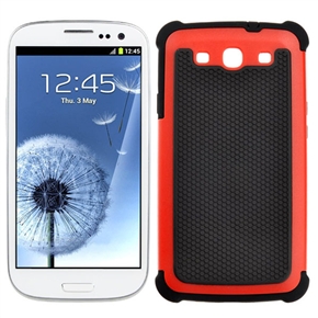 BuySKU65746 Silicone & Plastic Double Protective Back Case Cover for Samsung Galaxy S III /I9300 (Red)