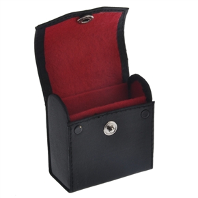 BuySKU61176 Small Leather Filter Bag for 3pcs Emora Filter (Black)