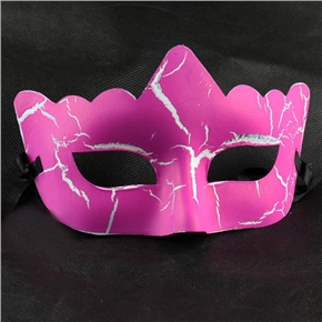 BuySKU61828 Small Waves Sharp Head Crack Mask for Ball Party Performance All Saints' Day - 10pcs/pack (Plum)