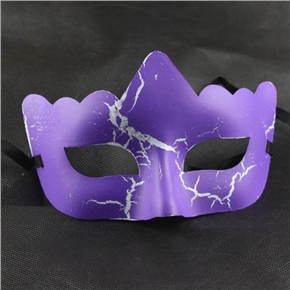 BuySKU61829 Small Waves Sharp Head Crack Mask for Ball Party Performance All Saints' Day - 10pcs/pack (Purple)