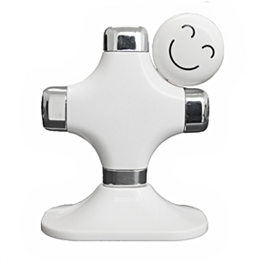 BuySKU54992 Smile Doll Shaped USB 2.0 High Speed 4-Port Hub Adapter with Dock & USB Cable (White)