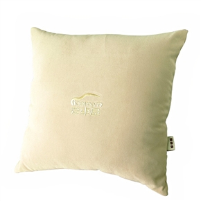 BuySKU59507 Soft Hold Pillow Square Shape Throw Pillow for Car (Khaki)